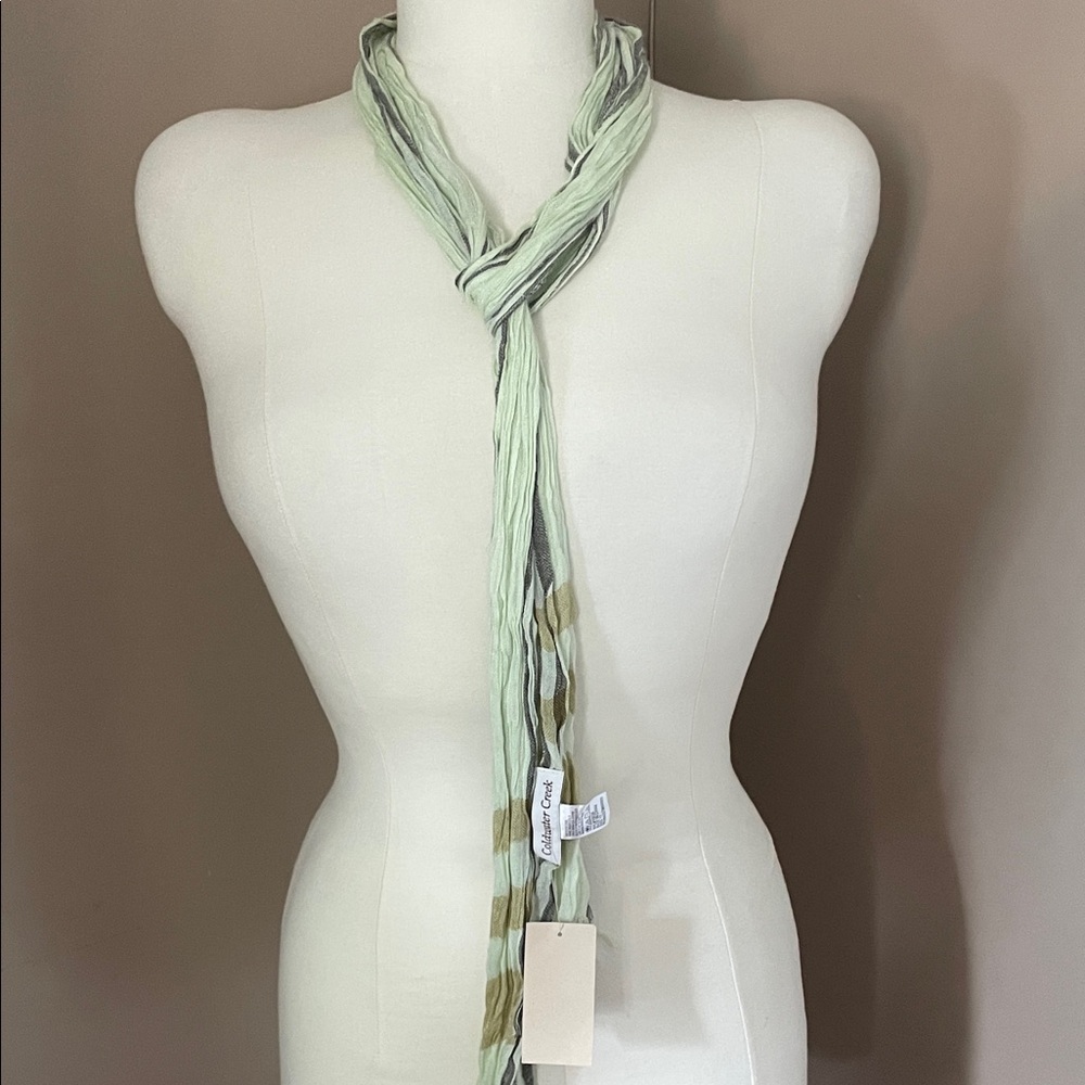 Cold Water Creek NWT Light Green Twisted Scarf  Accessories